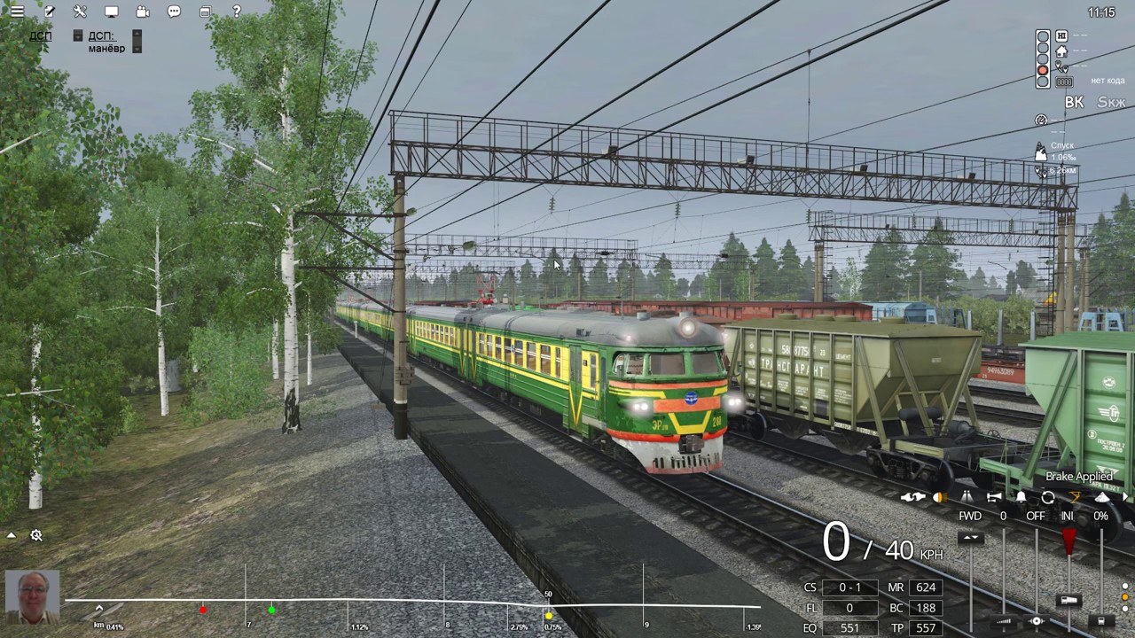 Trainz 2019, Коноша - Коноша2 на ЭР9п - 288