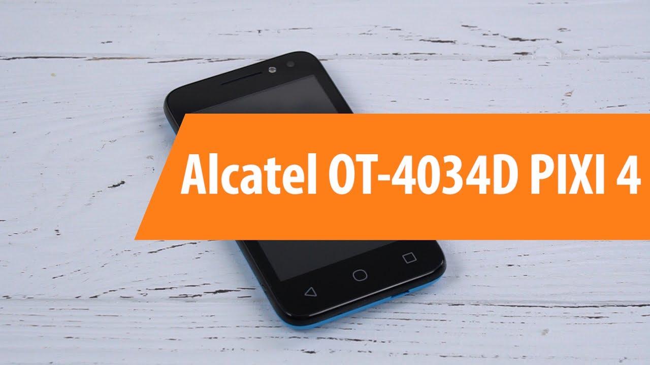 Распаковка Alcatel OT-4034D PIXI 4 / Unboxing Alcatel OT-4034D PIXI 4