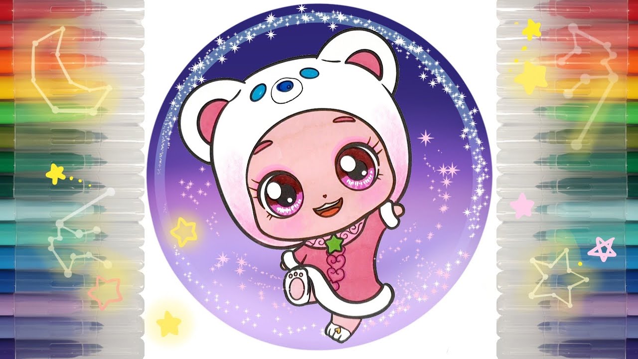 🐻&zwj;❄️색칠놀이🐻&zwj;❄️ 슈팅스타 캐치티니핑 튼튼함의 고마핑 색칠하기🎨 Catch teenieping MIGHTYPING coloring 색칠공부