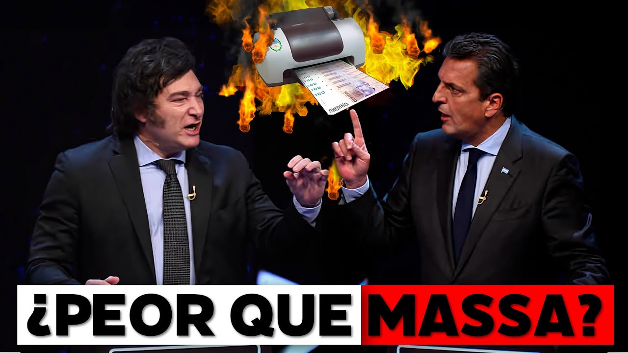 ¿Ha impreso Javier Milei más pesos que Sergio Massa?