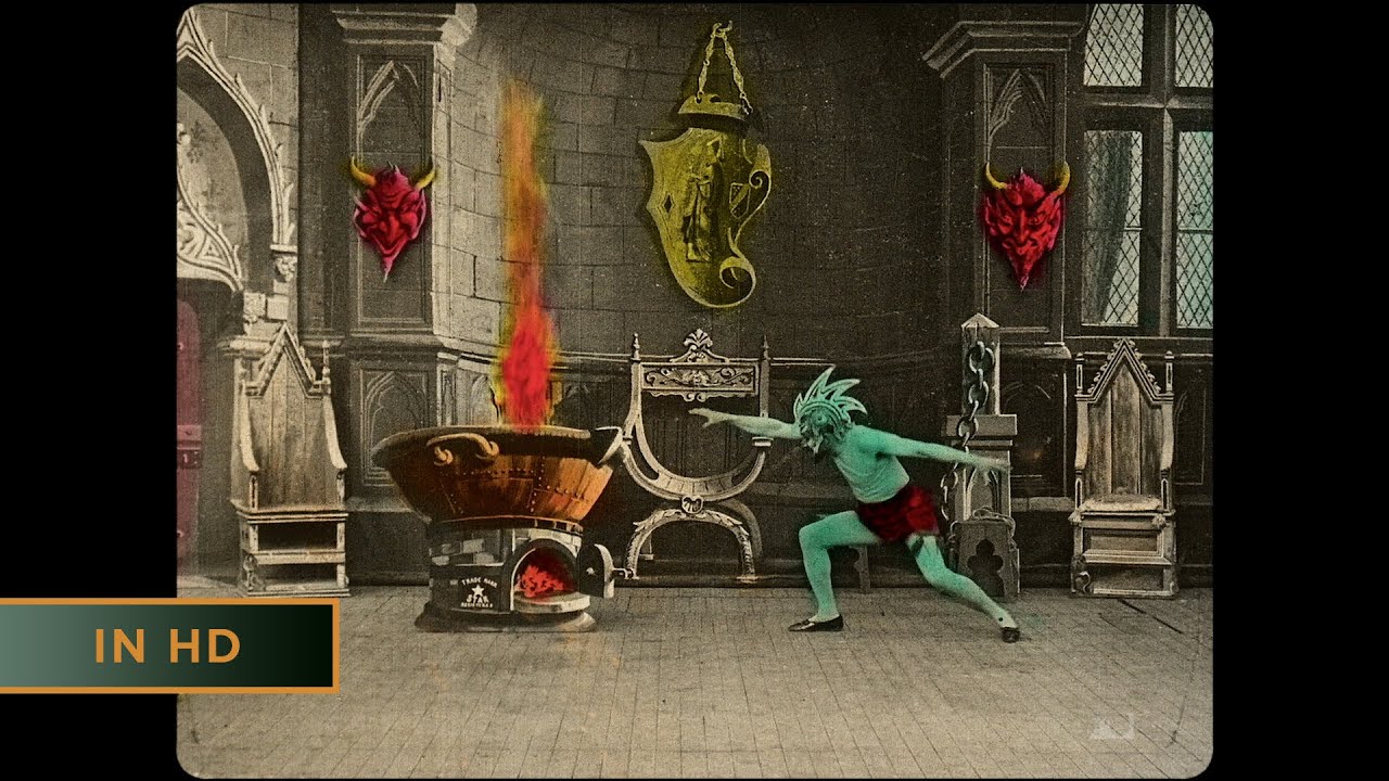The Infernal Cauldron (Le chaudron infernal, 1903) | Georges Méliès Horror Film in Color [HD]