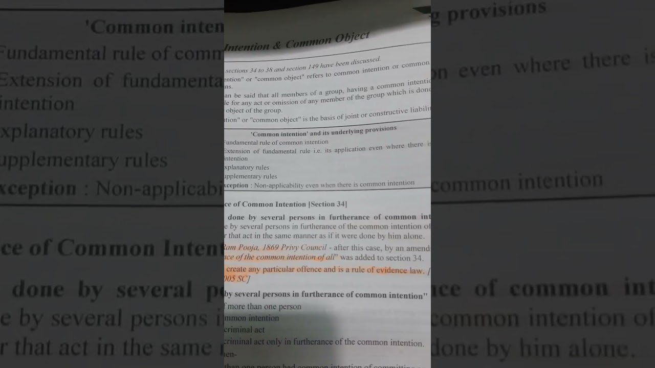 Section 34 of IPC // Act done in furtherance of common intention//Common Intention #study #exam