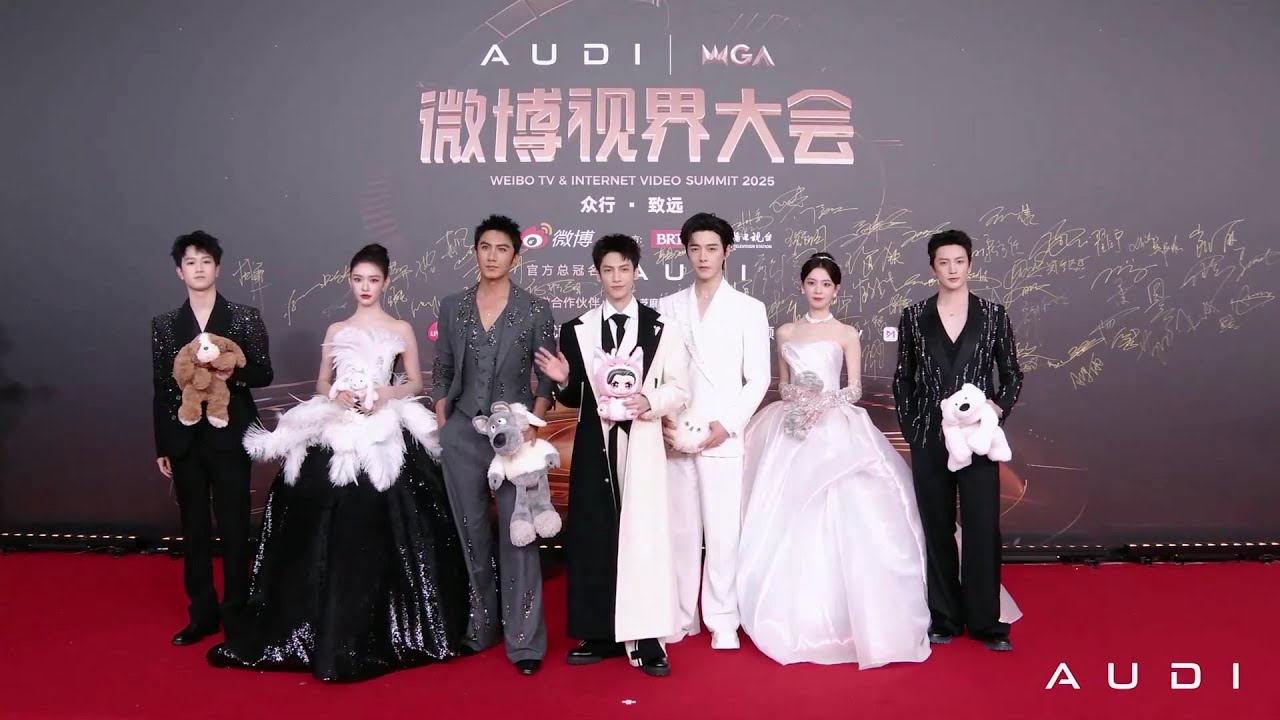 2025微博视界大会红毯现场：罗云熙×肖顺尧×敖子逸×方逸伦×陈瑶×林允×杨仕泽