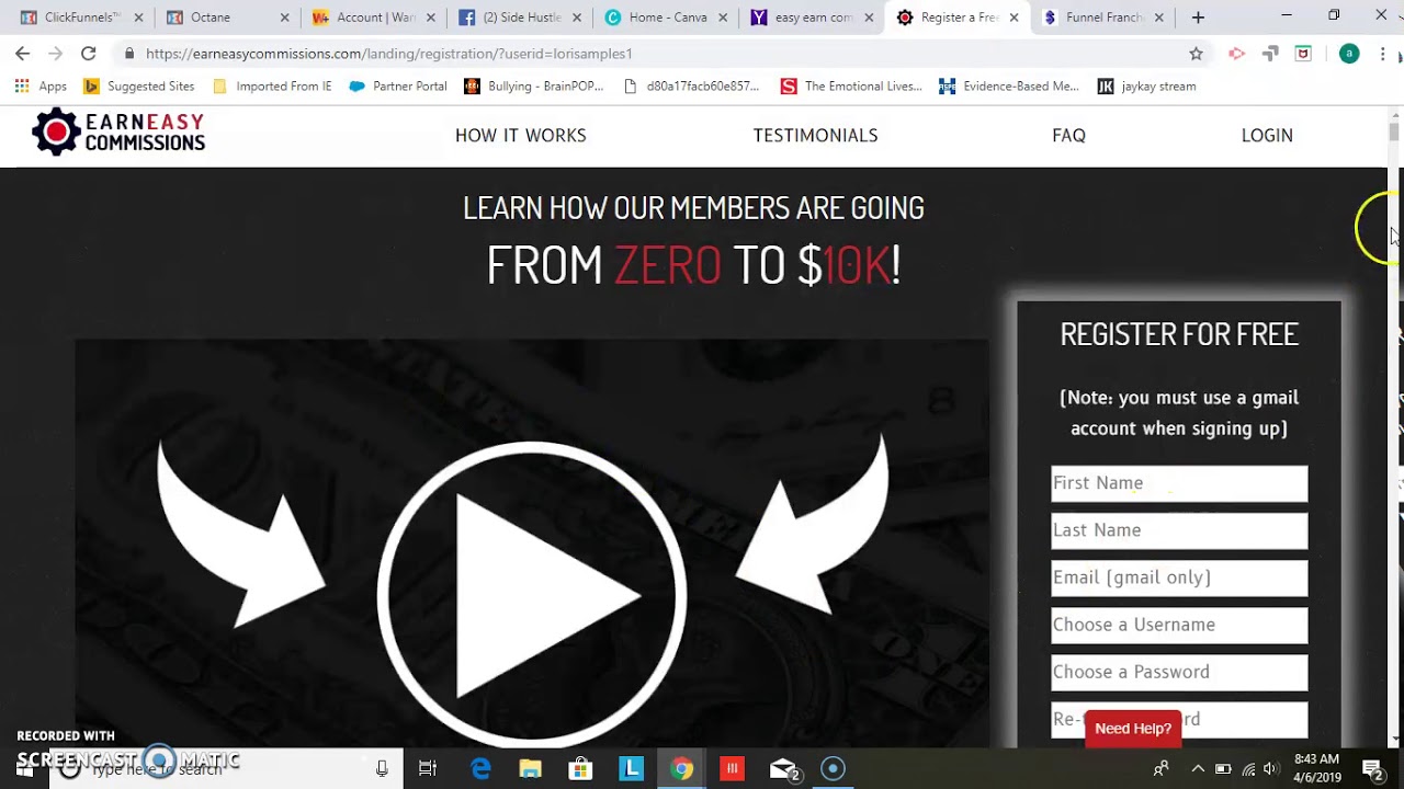 Build Your Email List for Free  - Earn Easy Commissions