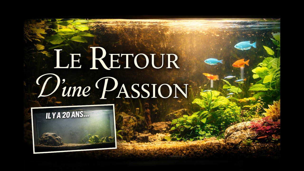 Episode N°19 J'ai repris l'aquariophilie après 20 ans...Voici mon aquarium de 200L.