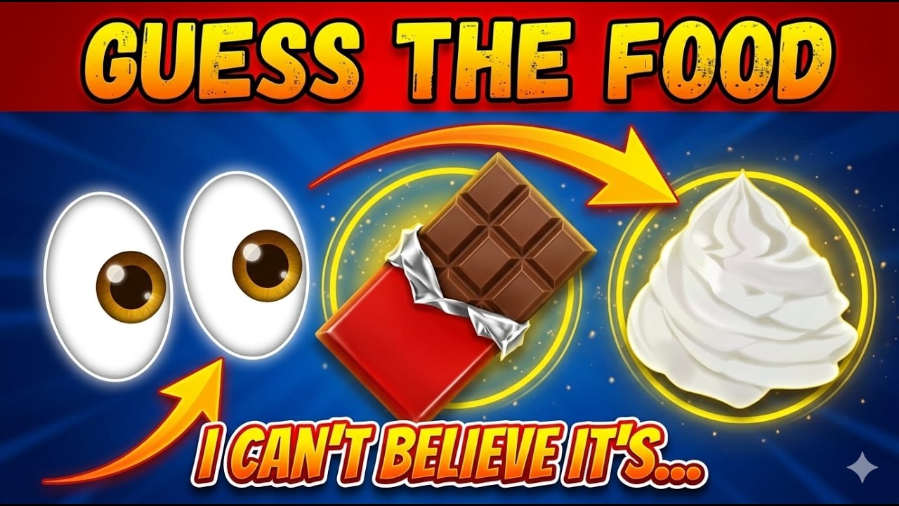Guess The WORD By Emojis? 🤔✅❓ FOOD Edition | Emoji Quiz 2026