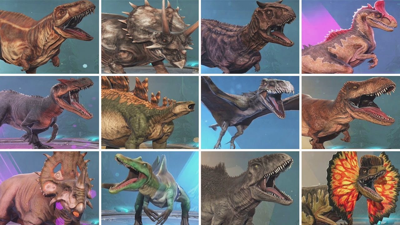 ALL DINOSAURS - Jurassic World Primal Ops