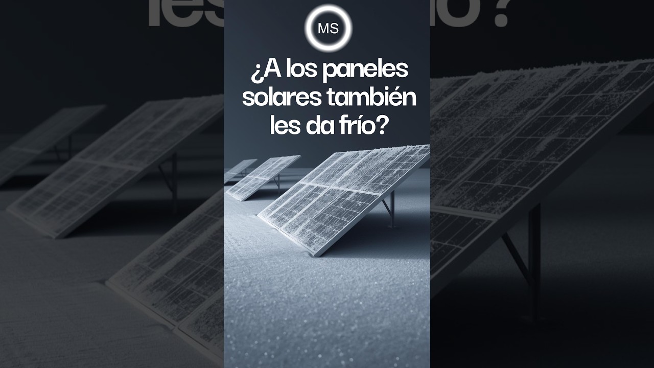¿A los paneles solares también les da frío? #aprendedesdecasa #energíarenovable #panelessolares