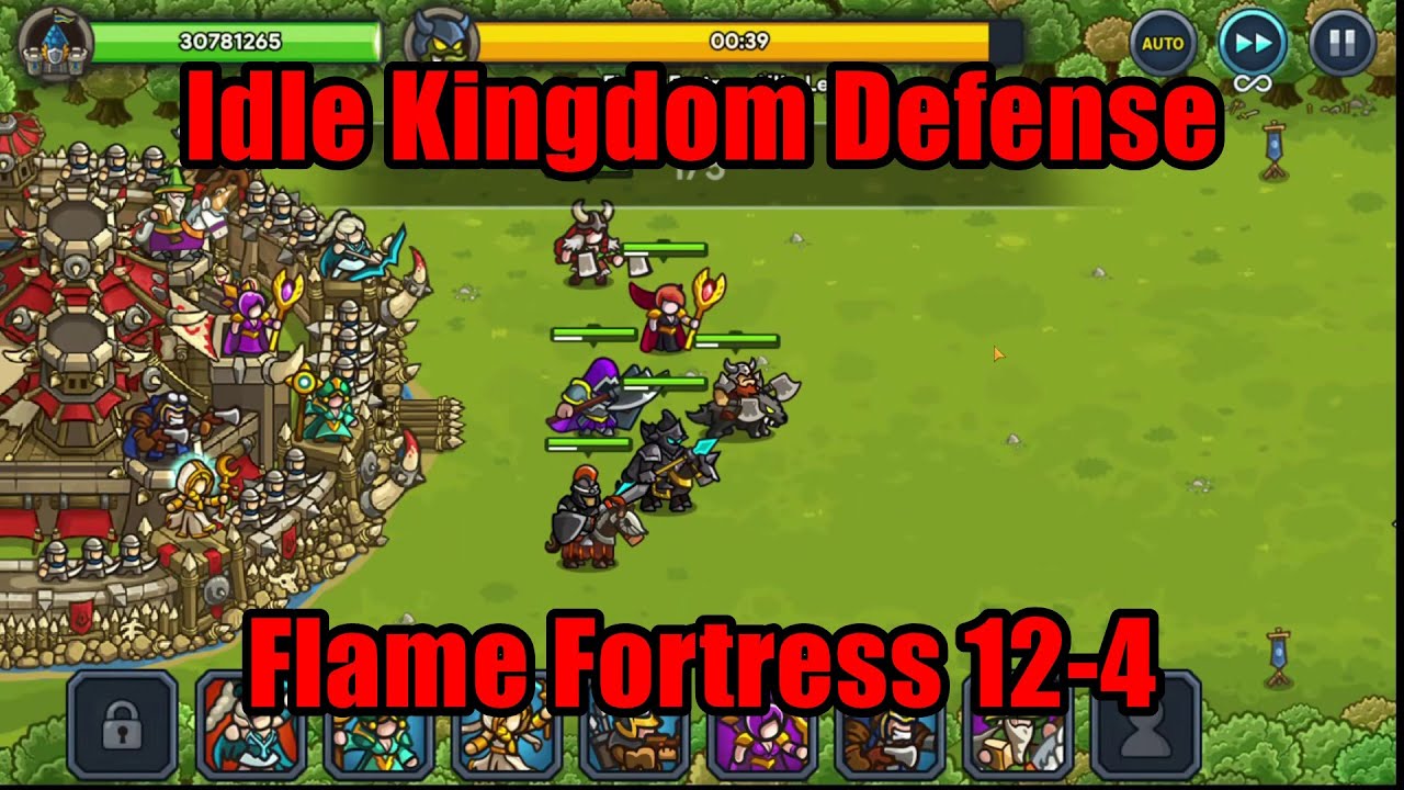 Idle Kingdom Defense - Will We Roast Flame Fortress 12-4?! #IdleKingdomDefense