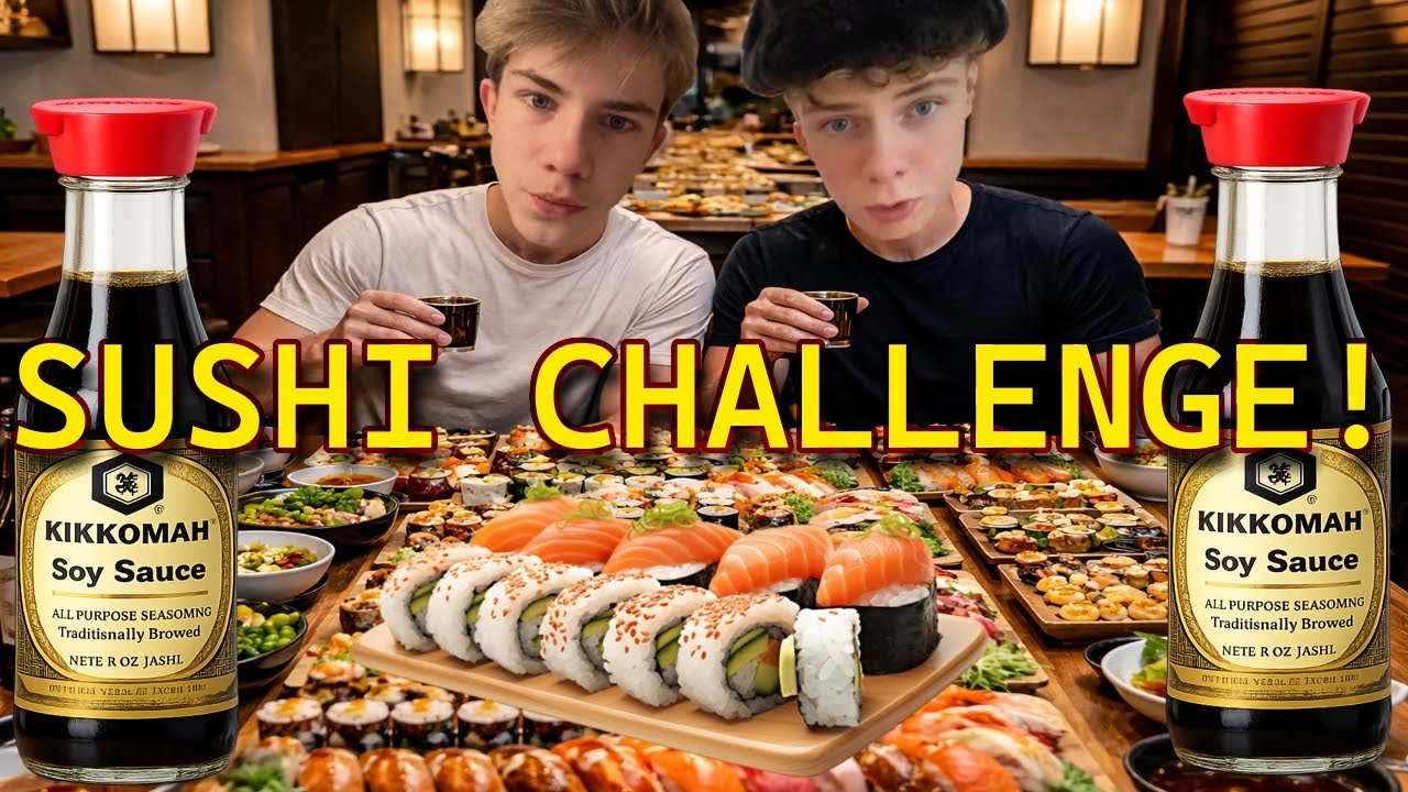 HVEM KAN SPISE MEST SUSHI INDEN TRÆNING!? (Taberen fik denne straf!)