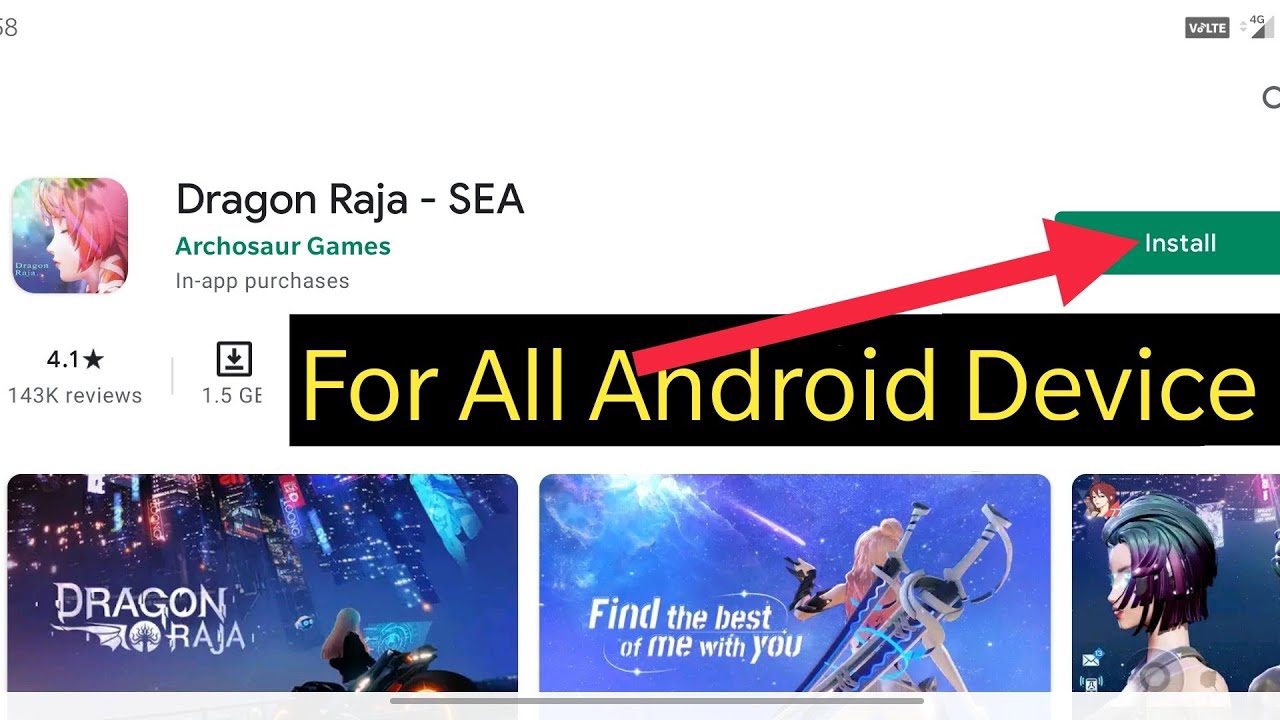 HOW TO DOWNLOAD AND INSTALL DRAGON RAJA - SEA | FROM GOOGLE PLAY STORE | FOR ANY ANDROID DEVICE