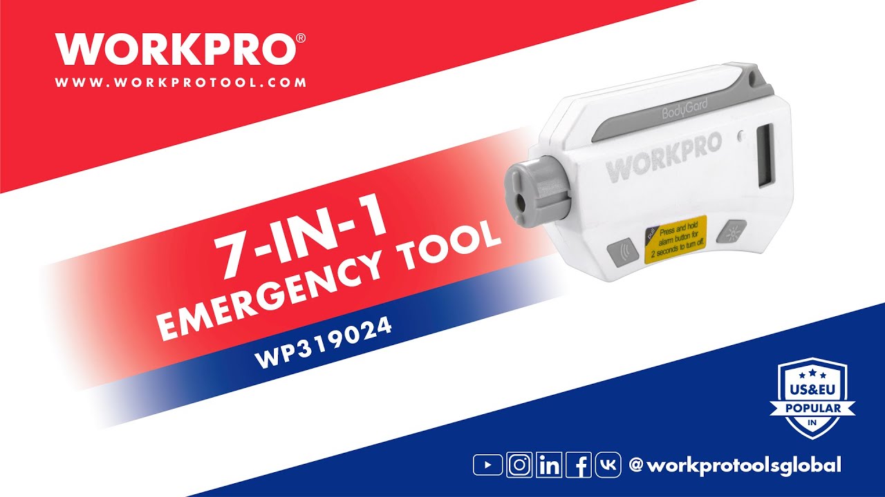 WORKPRO Emergency Tool | Car Emergency Tool | Multi Purpose