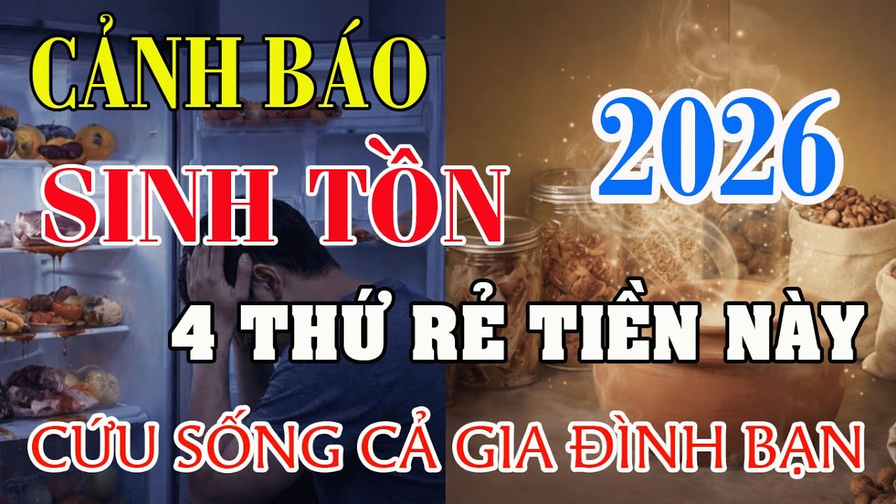 CẢNH BÁO 2026: Mất Điện Diện Rộng – 9 Thực Phẩm Trong Tủ Lạnh Giúp Gia Đình Bạn Sinh Tồn #tet2026