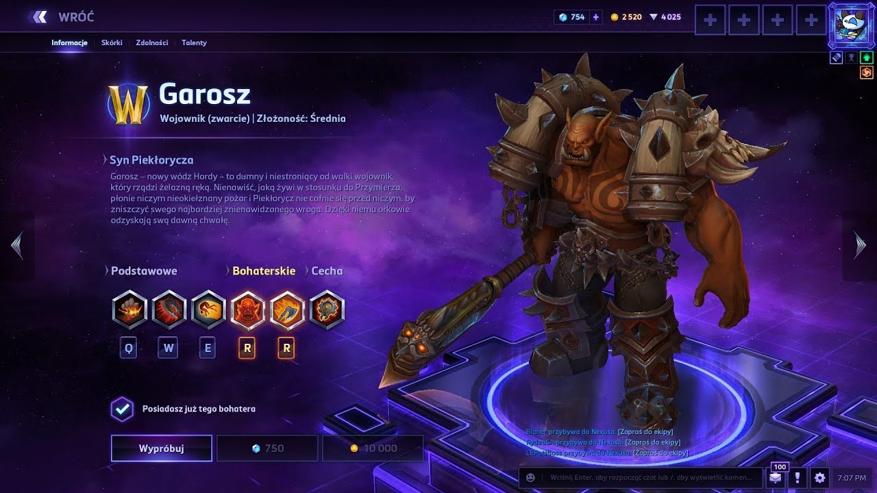 Bohaterowie od A do Z #66 Garrosh - Poradnik