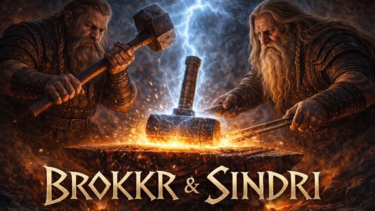 ᛉ Brokkr & Sindri: The Forge of Mjölnir | Norse Mythology Music ᛉ