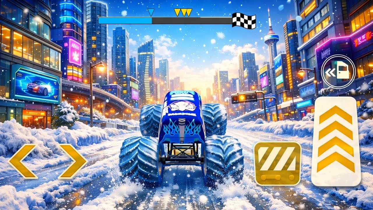 Monster Truck Mega Ramp Extreme Racing | Impossible GT Car Stunts Driving | Gadi Game | Android Game
