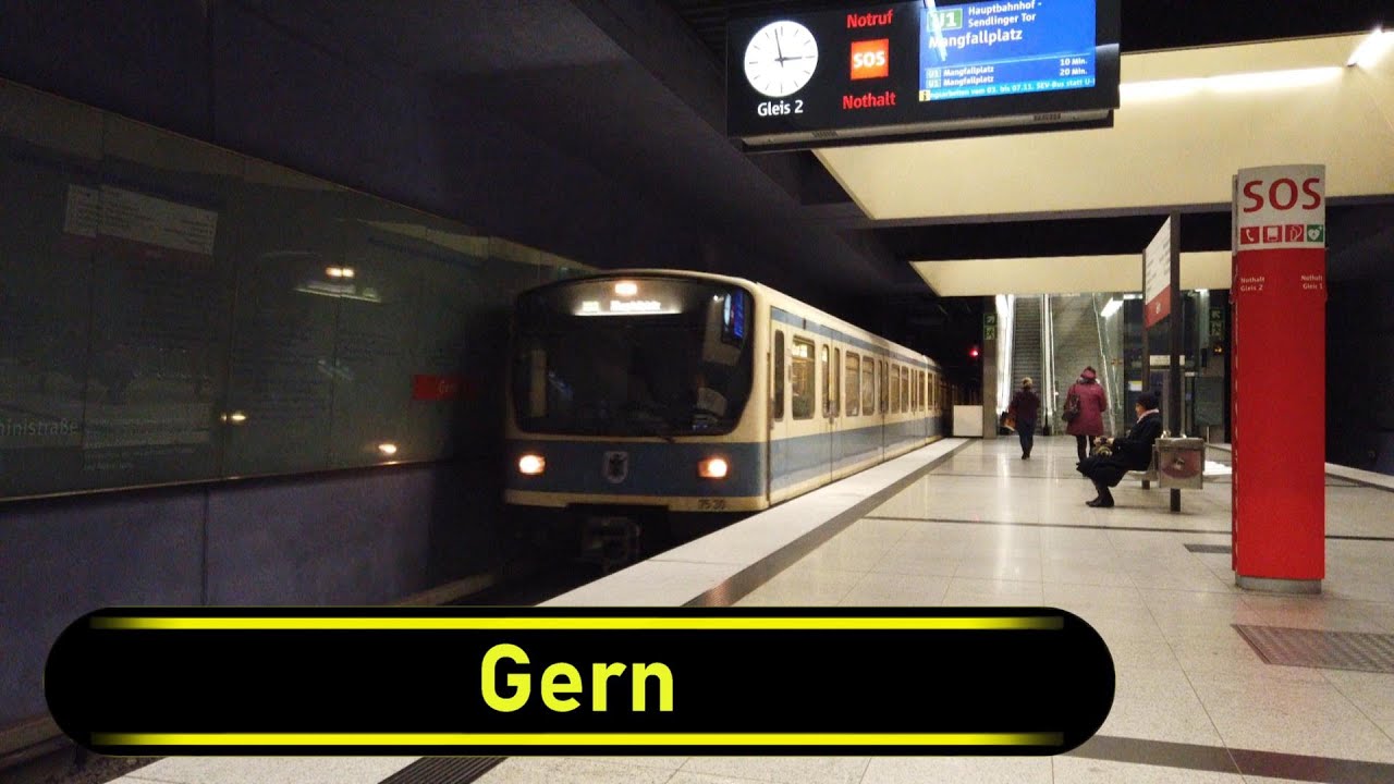 U-Bahn Station Gern - Munich 🇩🇪 - Walkthrough 🚶
