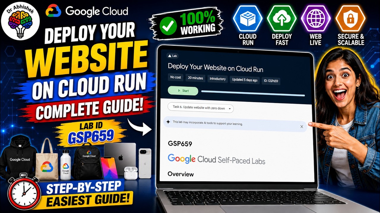 Развертывание веб-сайта в Cloud Run #GSP659 #qwiklabsarcade2026