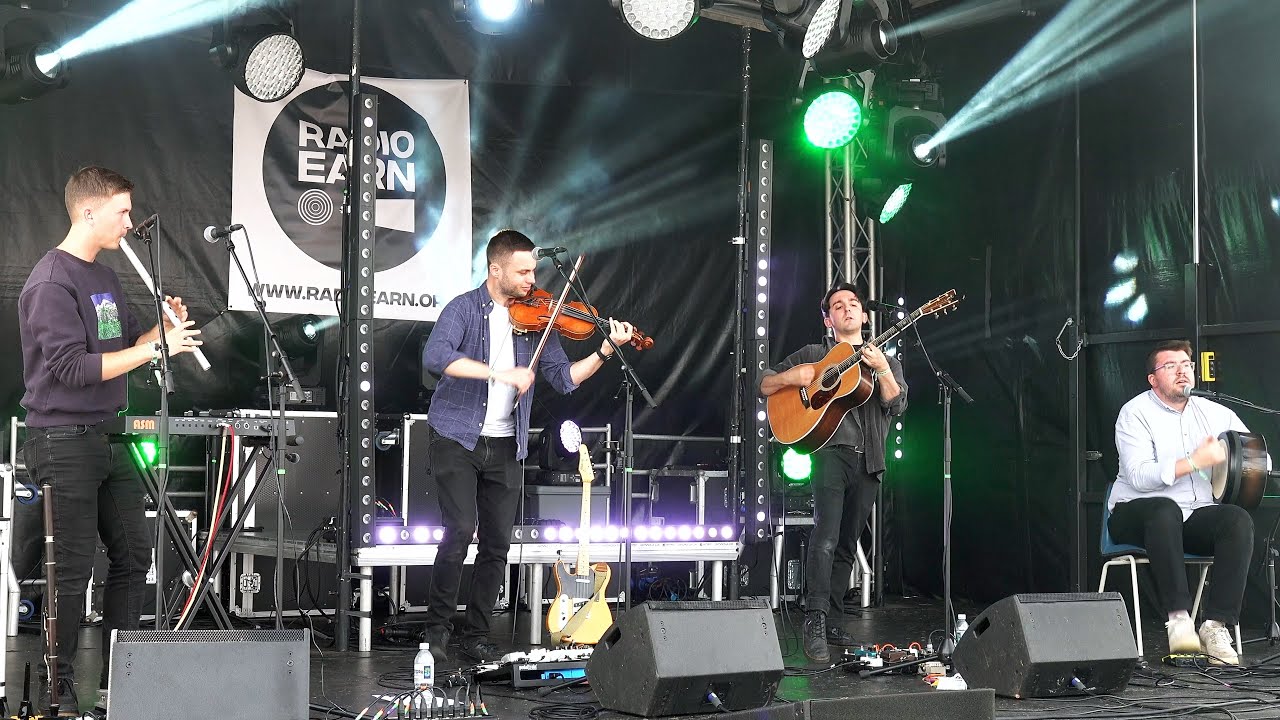 Scottish band Gnoss finishing their great concert at the 2023 Crieff Highland Gathering in Scotland