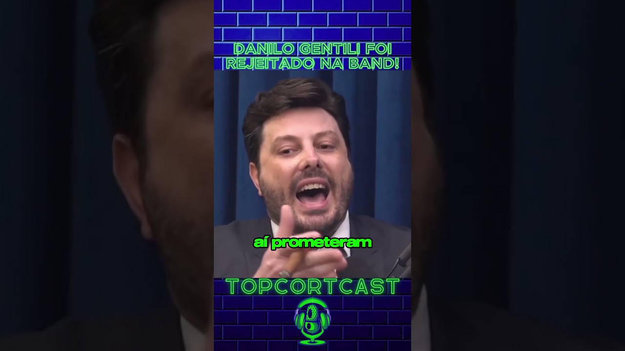 Danilo Gentili diz que foi muito rejeitado na Band!