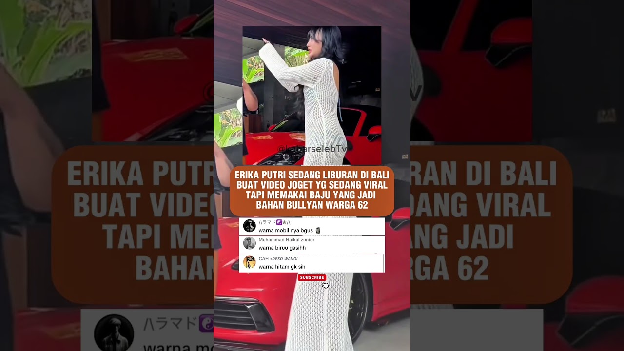 baju erika putri bikin heboh netizen #erika #selebriti #viral #artis #beritaartis #selebgram #fypシ