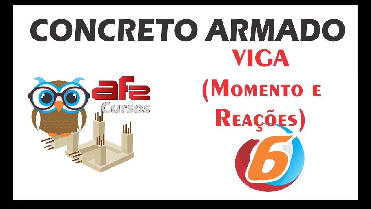Concreto Armado - Aula 06 - Cálculo de Viga - Flexão Normal Simples - Momento e Reação
