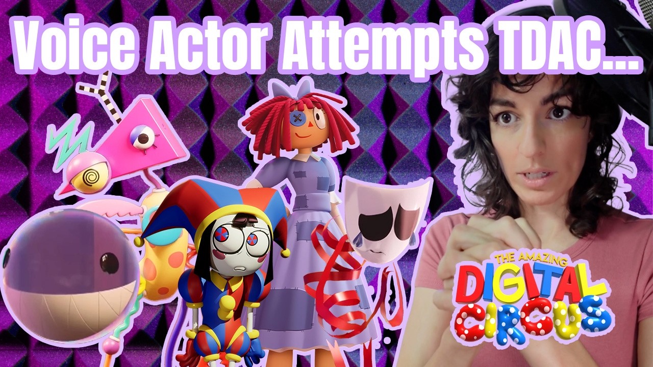 Voice Actor Tries The Amazing Digital Circus
