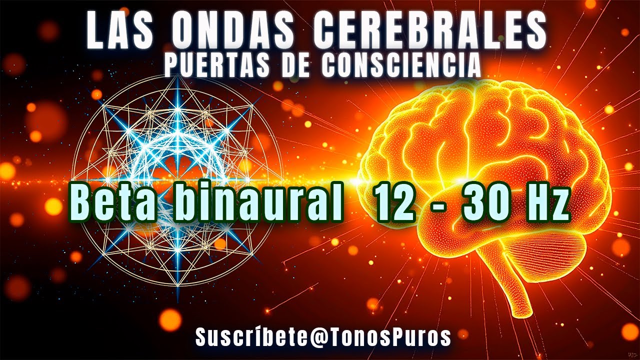 🔊🧠 Ondas Cerebrales Beta - Binaural 33 min (12&ndash;30 Hz) | 🌟 Enfoque, Concentraci&oacute;n & Energ&iacute;a Mental ⚡📚