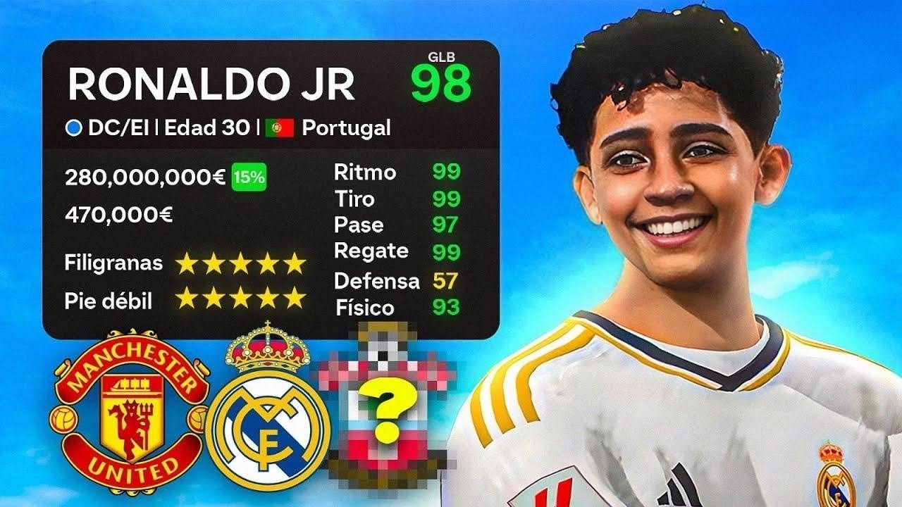 CRISTIANO RONALDO JR en FC 24 Modo Carrera LITE!!