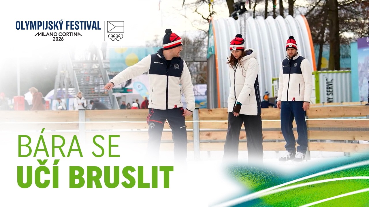 Bára se učí bruslit ⛸️ | MINUTY Z OLYMPIJSKÉHO FESTIVALU