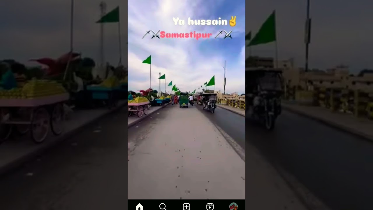 Samastipur ⚔️Moharram #samastipurmuharram #muslimflag #viralvideo #saddamsheikh