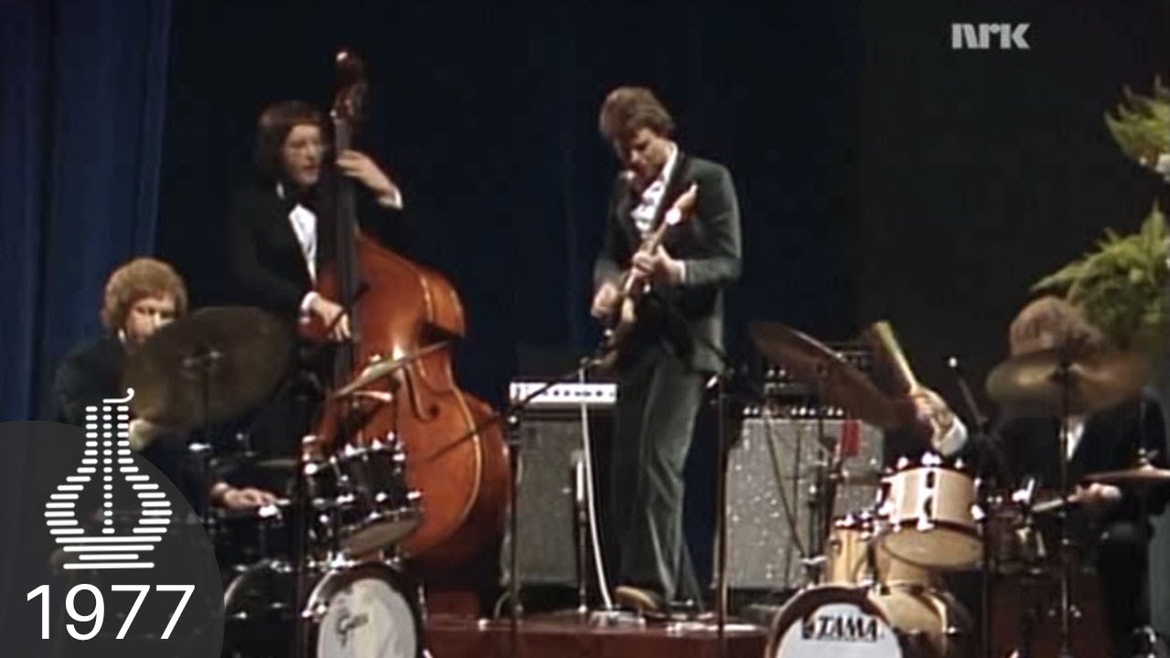 Pål Thowsen og Jon Christensen live under Spellemannprisen 1977