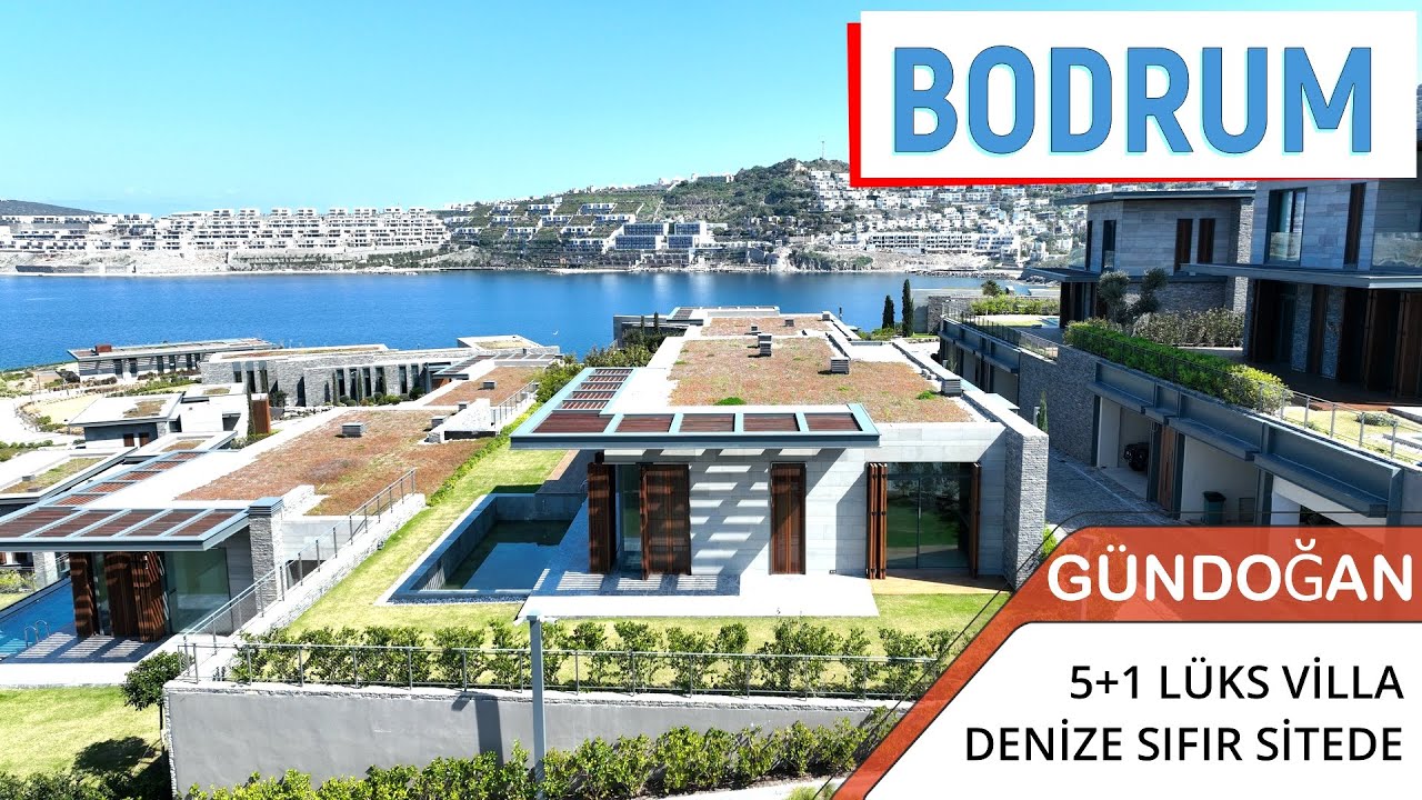 Bodrum Gündoğan Küçükbük Denize Sıfır Site İçinde Satılık Villa Turu