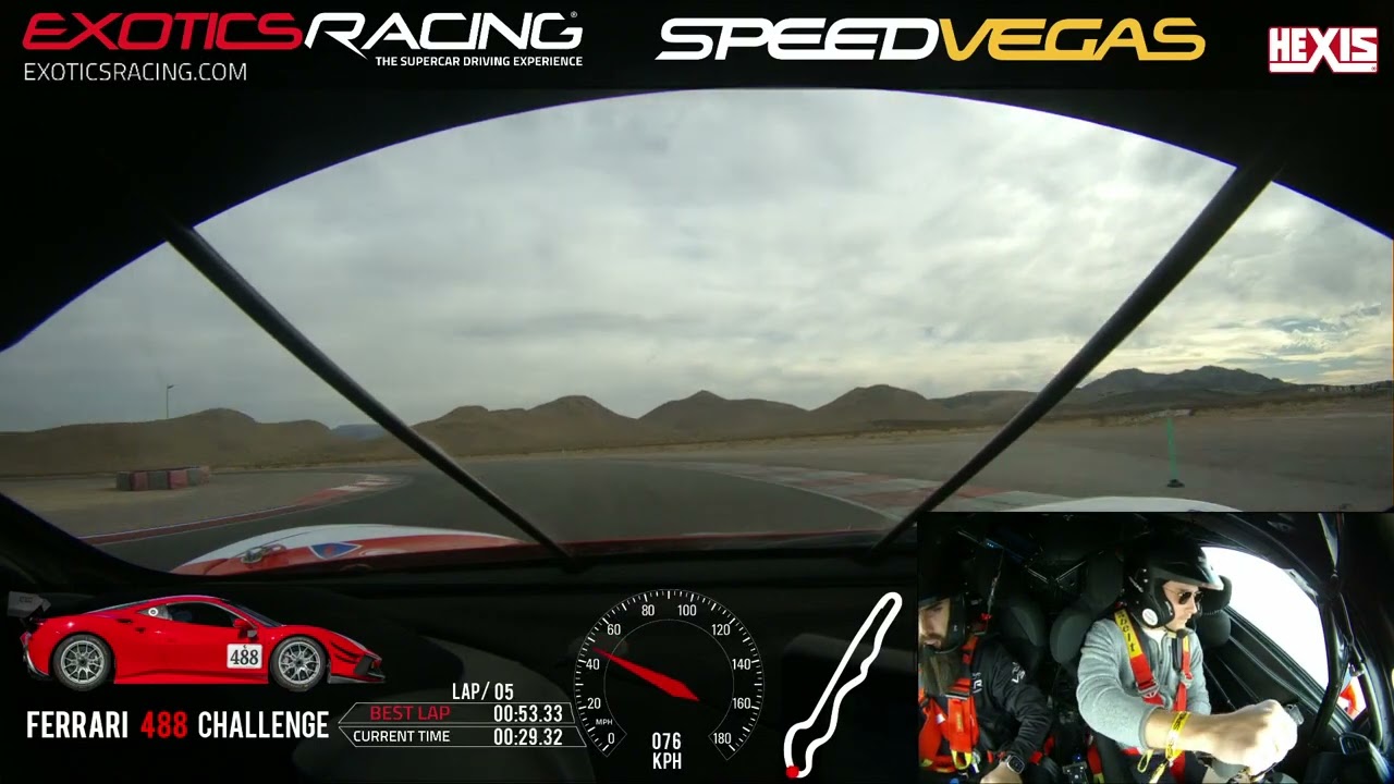 Ferrari 488 Challenge Evo // SpeedVegas // 52 Second Lap