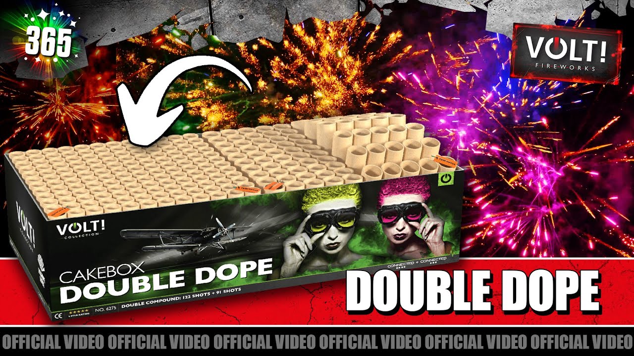 Double Dope vuurwerk | VOLT! | 122 + 91 schots double compound (213 schots)