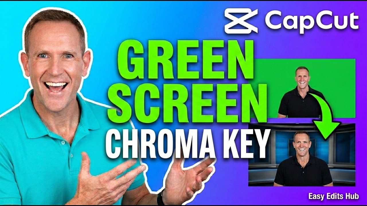Как использовать зелёный экран в CapCut PC | Простое использование хромакея