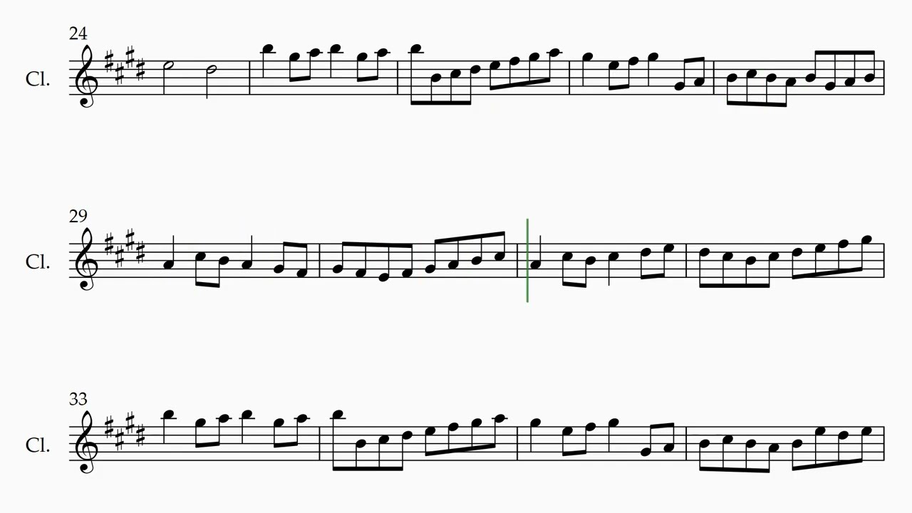 Johann Pachelbel - Canon in D | Clarinet Sheet Music