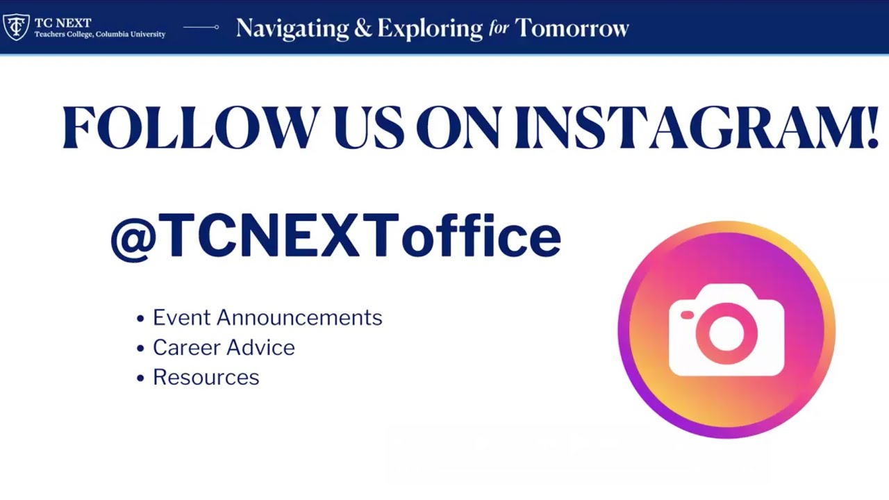 TC NEXT: Navigating & Exploring for Tomorrow