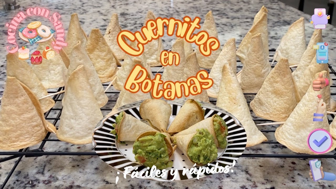 Cuernitos Botaneros Riquísimos y muy fáciles de preparar.
