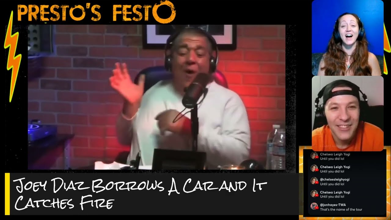 JOEY DIAZ BORROWS A CAR AND IT CATCHES ON FIRE! [REACTION] REQUEST FEST