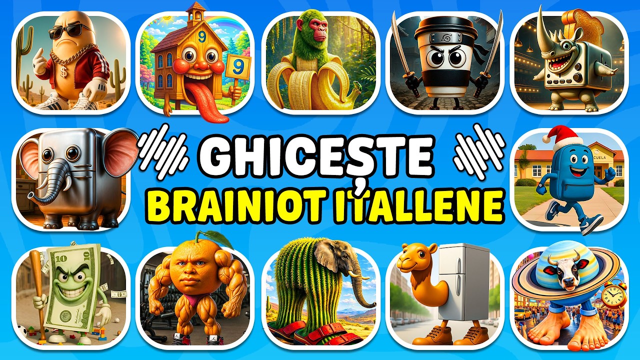 Ghicește Meme-urile BRAINROT ITALIENE | Tung Tung, Tralalero, Capucino Assassino, Orcalero Orcala