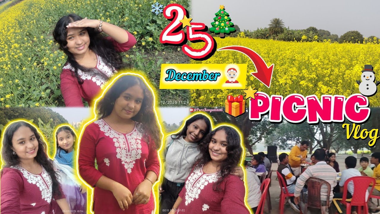 25 DECEMBER (2025) SPACIAL PICNIC🎄🎁| Full Vlog| Don't Miss The End For intresting part|(2/100) day |