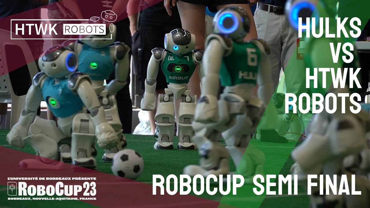 Robotics Football World Championship - HTWK Robots vs. HULKs - Robocup 2023 Bordeaux Semi Final