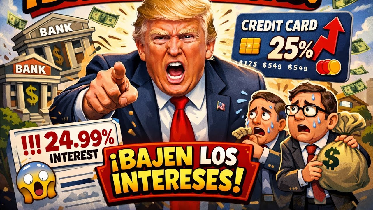 Trump exige a los bancos bajar las tasas al 10% por un año: ¿ayuda real o populismo financiero?