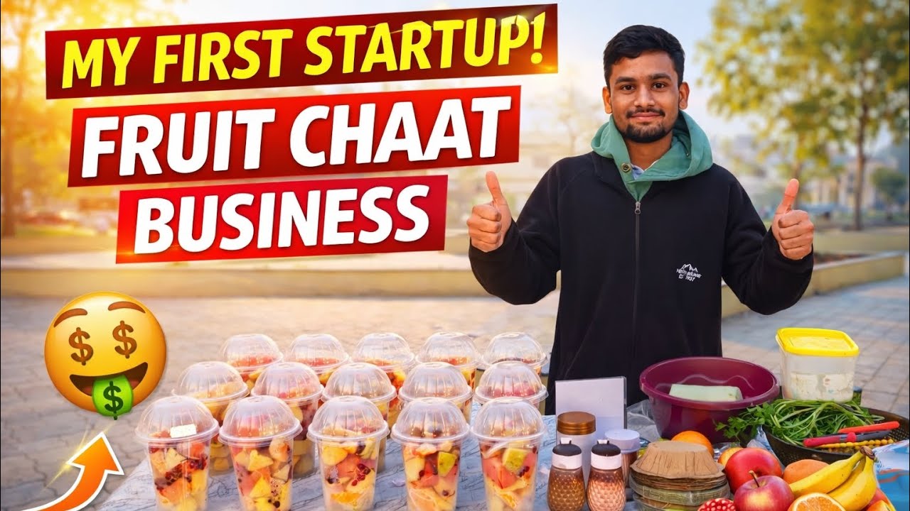 Park Mein Fruit Chaat Bechna Start Kiya 😳 | First Day Business Vlog