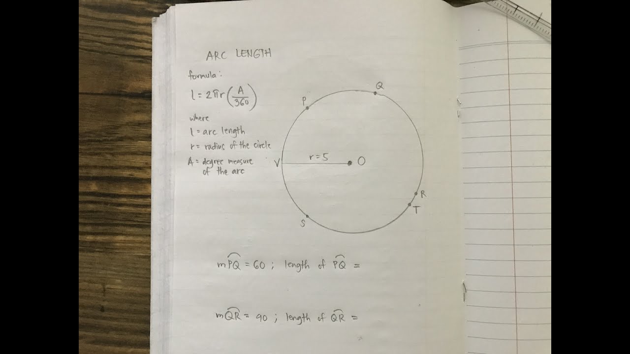 How to find the length of an arc