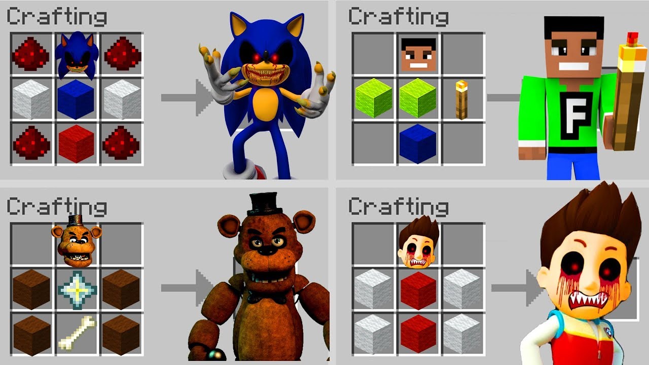 Minecraft PE : DO NOT CRAFT THIS IN MINECRAFT! (FuzionDroid, Sonic.EXE & FNAF)