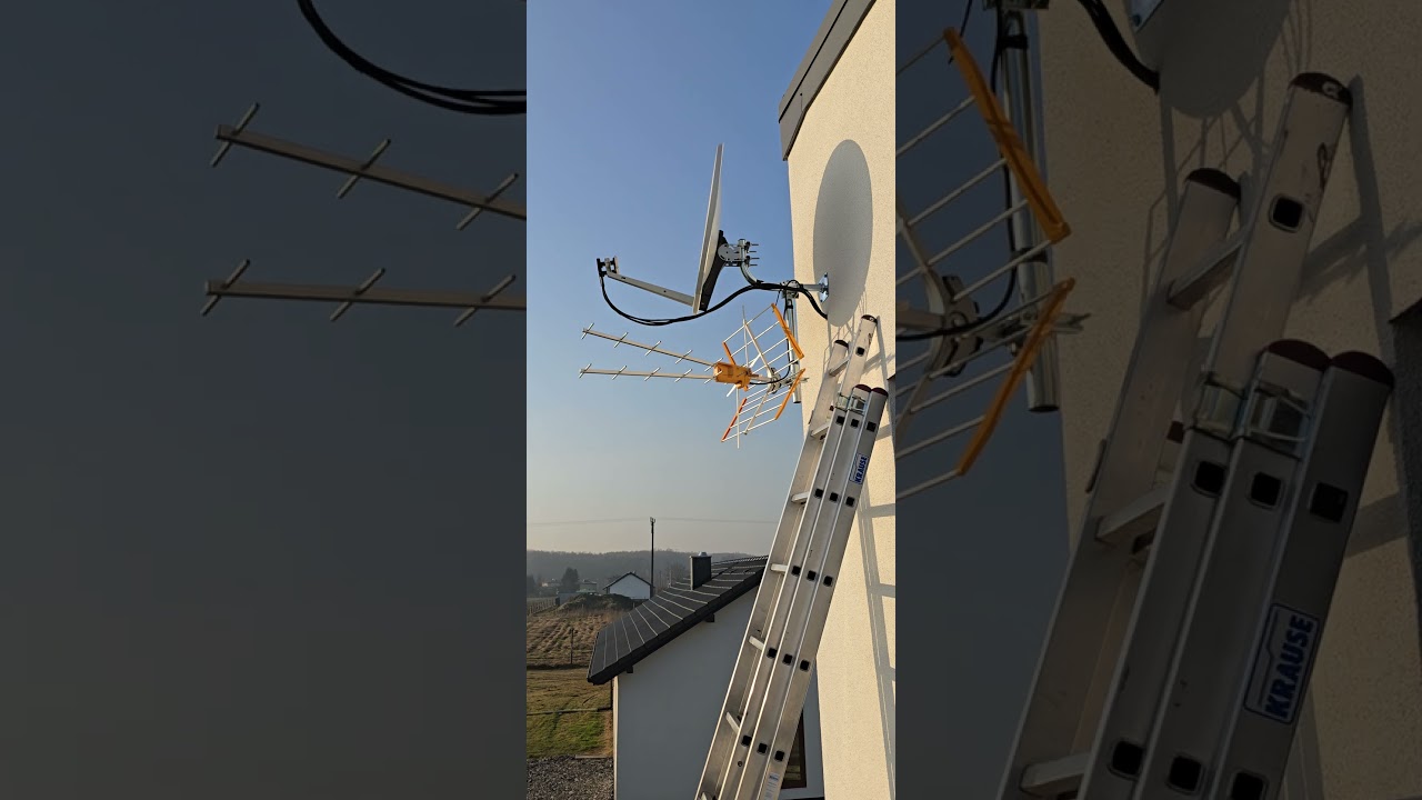 Szybki montaż SAT+DVB-T2 Quad monoblock Invertoblack+TELEVES Zenith V+MIX,czasza Canal+