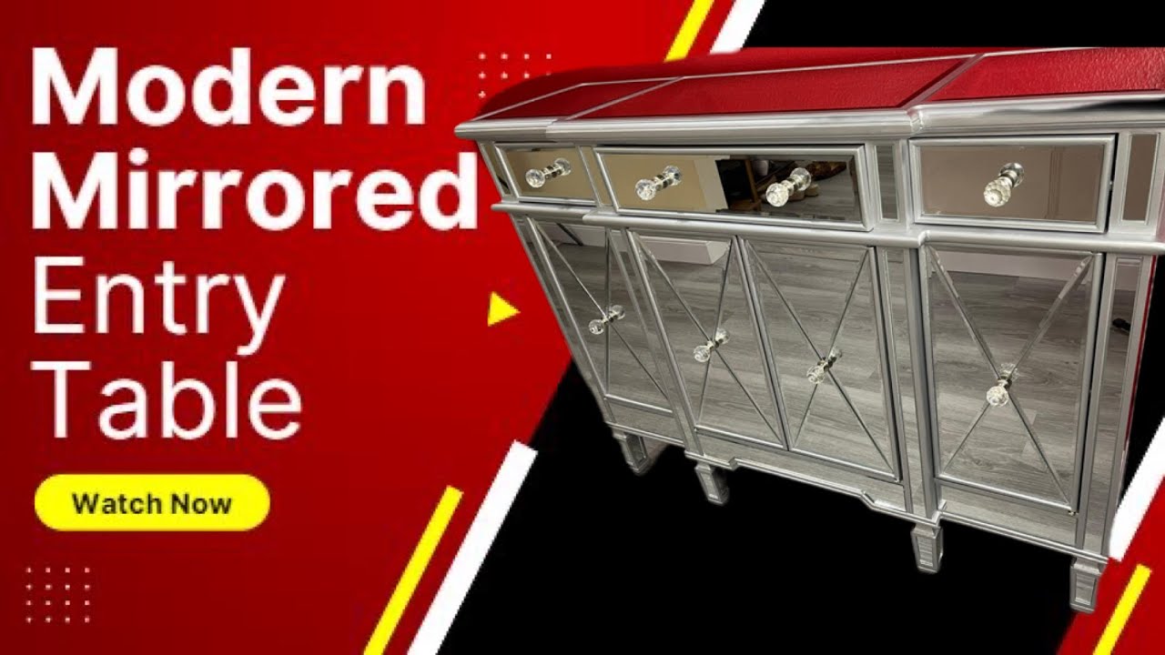 Mirrored Entry Table/Console Unboxing & Setup #tamera&xone' #wayfair #console #entrytable
