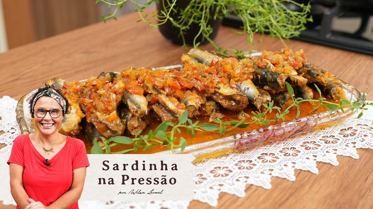 COMO FAZER SARDINHA NA PRESSÃO? O MELHOR ESCABECHE QUE VOCÊ JÁ COMEU- Wilza Leonel
